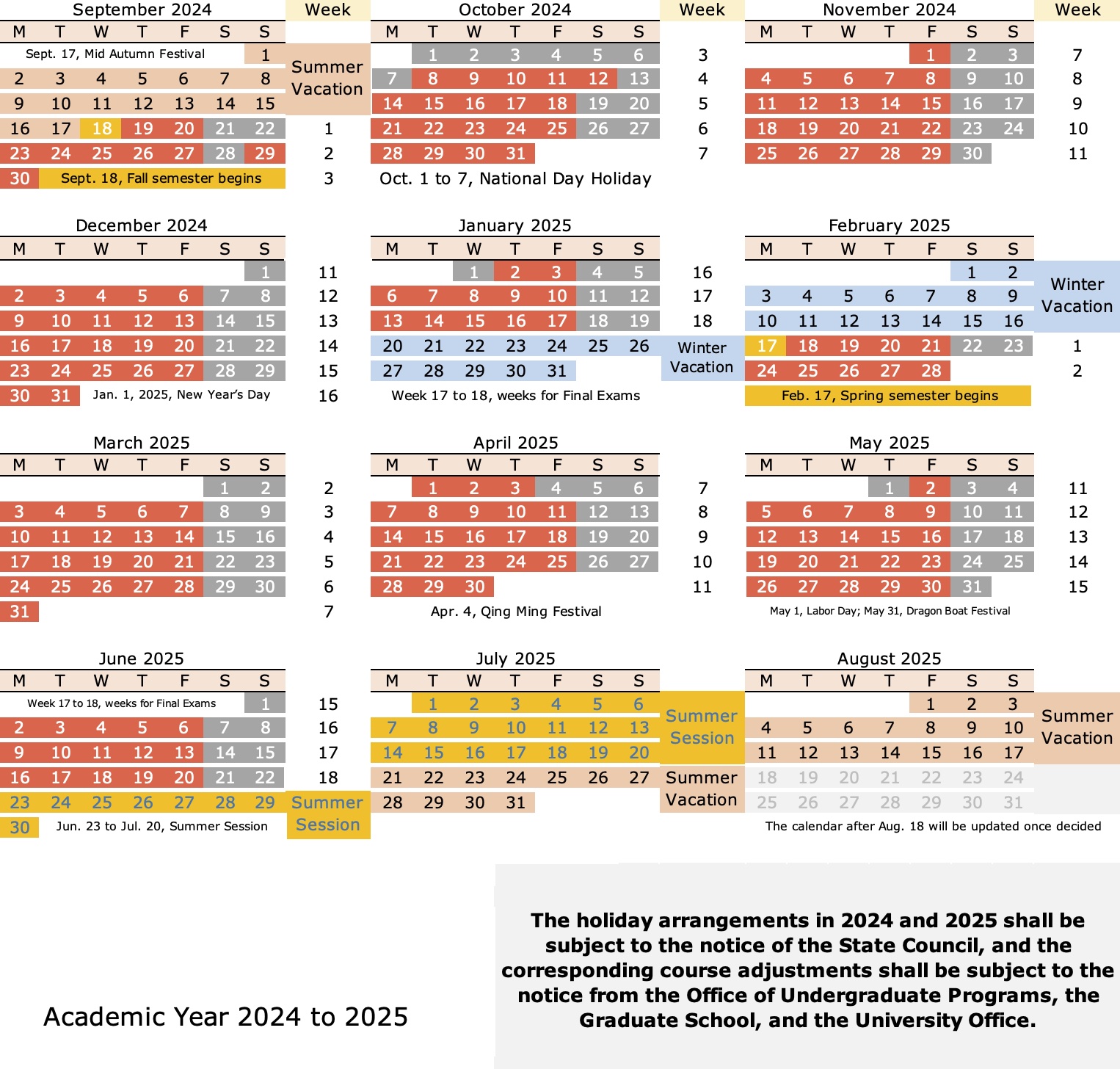 Academic Year 2024–2025